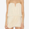 Adelita gedrapeerde jersey bustierjurk