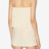 Adelita gedrapeerde jersey bustierjurk