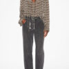 Advika bedrukte mousseline top