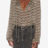 Advika bedrukte mousseline top