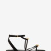 Aeza platte suède leren sandalen