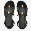 Aeza platte suède leren sandalen