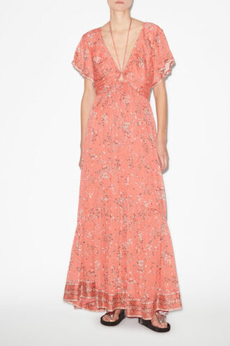 Agathe Lange jurk met print