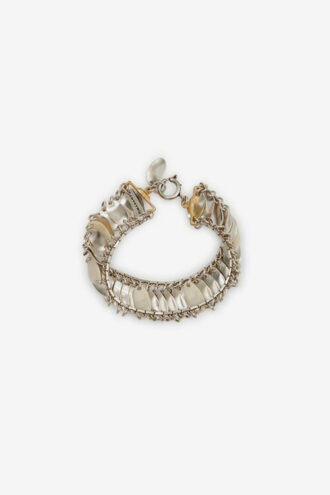 Ailys Man brede armband met miniplaatjes