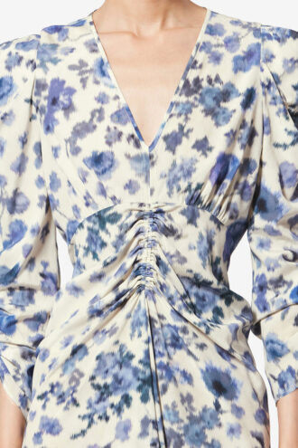 Albini Lange stretch zijden jurk met print