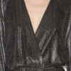 Alexane korte gedrapeerde metallic jurk