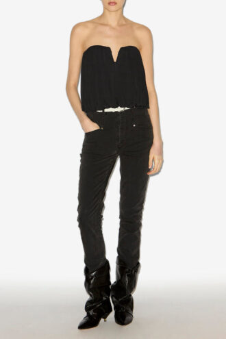 Amalia gedrapeerde jersey bustiertop