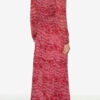 Amara lange gerimpelde mousseline jurk