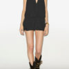 Ambrine gedrapeerde jersey minirok