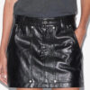 Anais korte leren rok