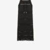 Aralia open rug macramé gebreide jurk