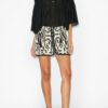 Arono korte rok in katoenjacquard