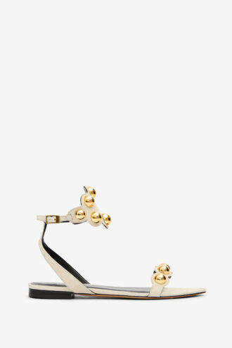 Aselda suède leren sandalen met juwelen