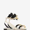 Aselda suède leren sandalen met juwelen