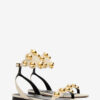 Aselda suède leren sandalen met juwelen