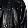 Ayali korte leren shirtjurk