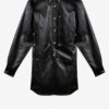 Ayali korte leren shirtjurk