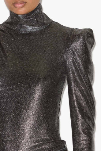 Baiola metallic top met lange mouwen