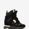 Balskee hoge leren sneakers met sleehak