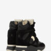 Balskee hoge leren sneakers met sleehak