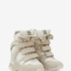 Balskee hoge leren sneakers met sleehak