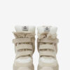 Balskee hoge leren sneakers met sleehak