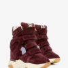 Balskee hoge sneakers met sleehak van suède kalfsleer