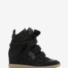Bekett leren sneakers met sleehak