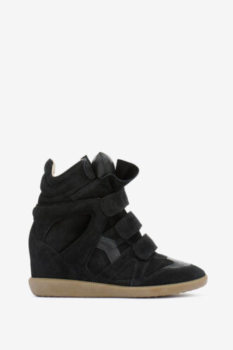 Bekett leren sneakers met sleehak