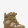 Bekett leren sneakers met sleehak