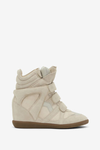 Bekett leren sneakers met sleehak