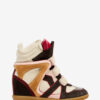 Bekett leren sneakers met sleehak