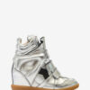 Bekett leren sneakers met sleehak