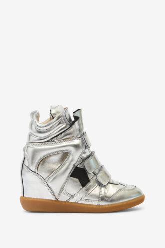 Bekett leren sneakers met sleehak