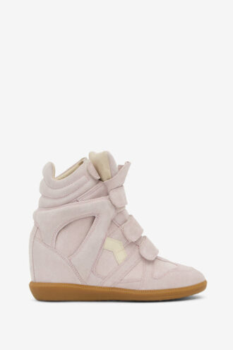 Bekett leren sneakers met sleehak