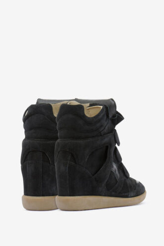 Bekett leren sneakers met sleehak