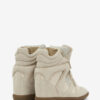 Bekett leren sneakers met sleehak