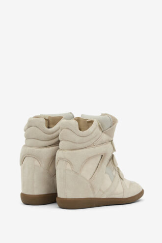 Bekett leren sneakers met sleehak