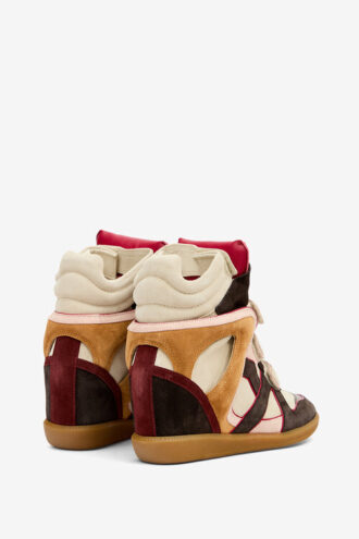Bekett leren sneakers met sleehak