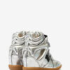 Bekett leren sneakers met sleehak
