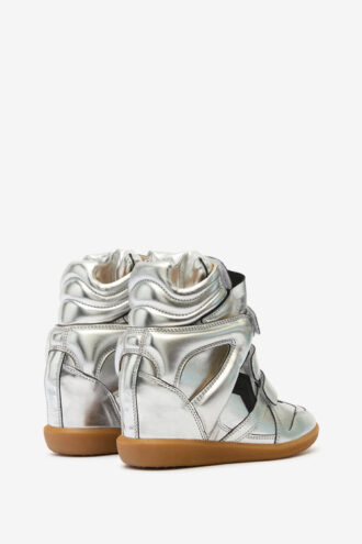 Bekett leren sneakers met sleehak