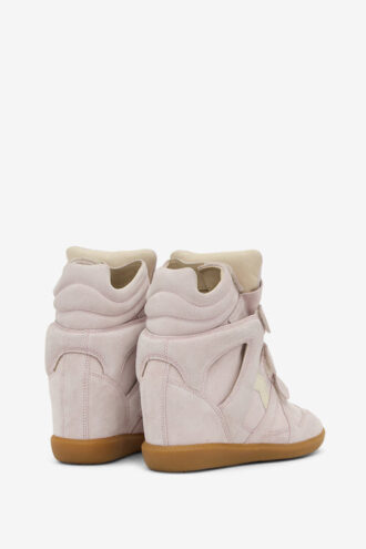Bekett leren sneakers met sleehak