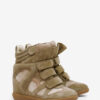 Bekett leren sneakers met sleehak