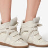 Bekett leren sneakers met sleehak
