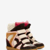 Bekett leren sneakers met sleehak