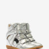 Bekett leren sneakers met sleehak