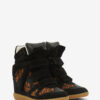 Bekett leren sneakers met sleehak