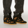 Bekett leren sneakers met sleehak