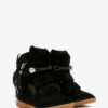 Bekett leren sneakers met studs en sleehak