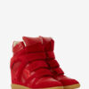Bekett suède kalfsleren sneakers met sleehak